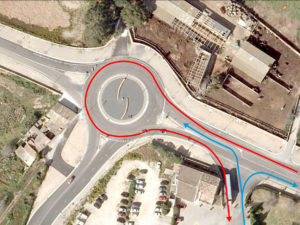 Movilidad rotonda|Centro comercial Palma|Movilidad accesos Palma